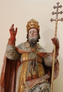 Statua di san Cleto, chiesa del Purgatorio
